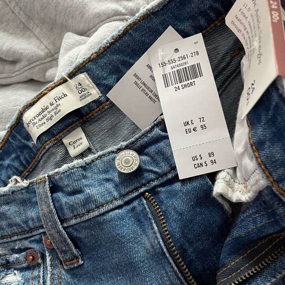 Abercrombie curve love high rise straight jean - Picture 4 of 5